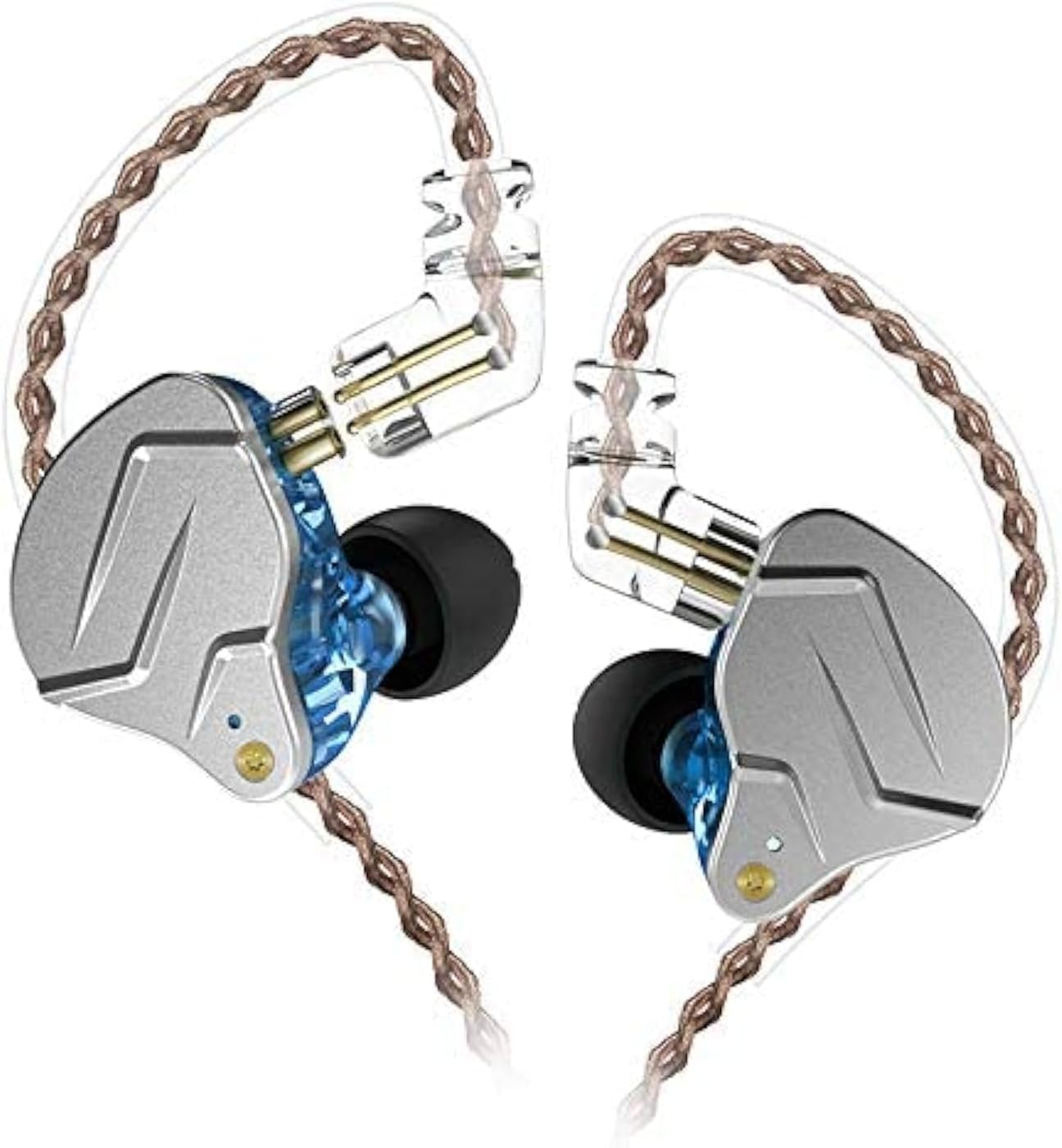 KZ ZSN Pro X Auriculares In-Ear Monitor 1BA+1DD HiFi con Cable Desmontable – Auriculares Deportivos y Gaming con Cancelación de Ruido Pasiva, Compatible con PC, Teléfono y Tablet